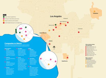 edge city monica santa businesses map venice concentrations boast highest variety biz hi technology source